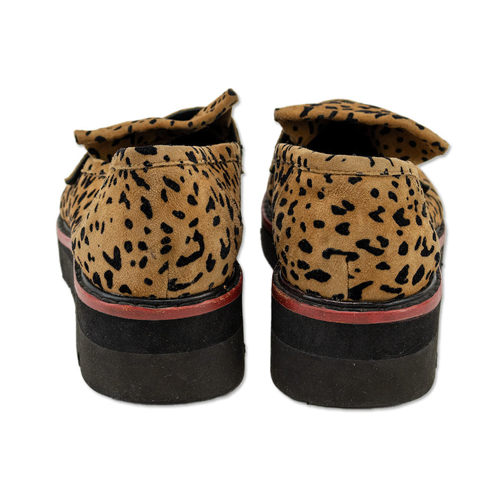 Rag & Bone Animal Print Suede Platform Loafers