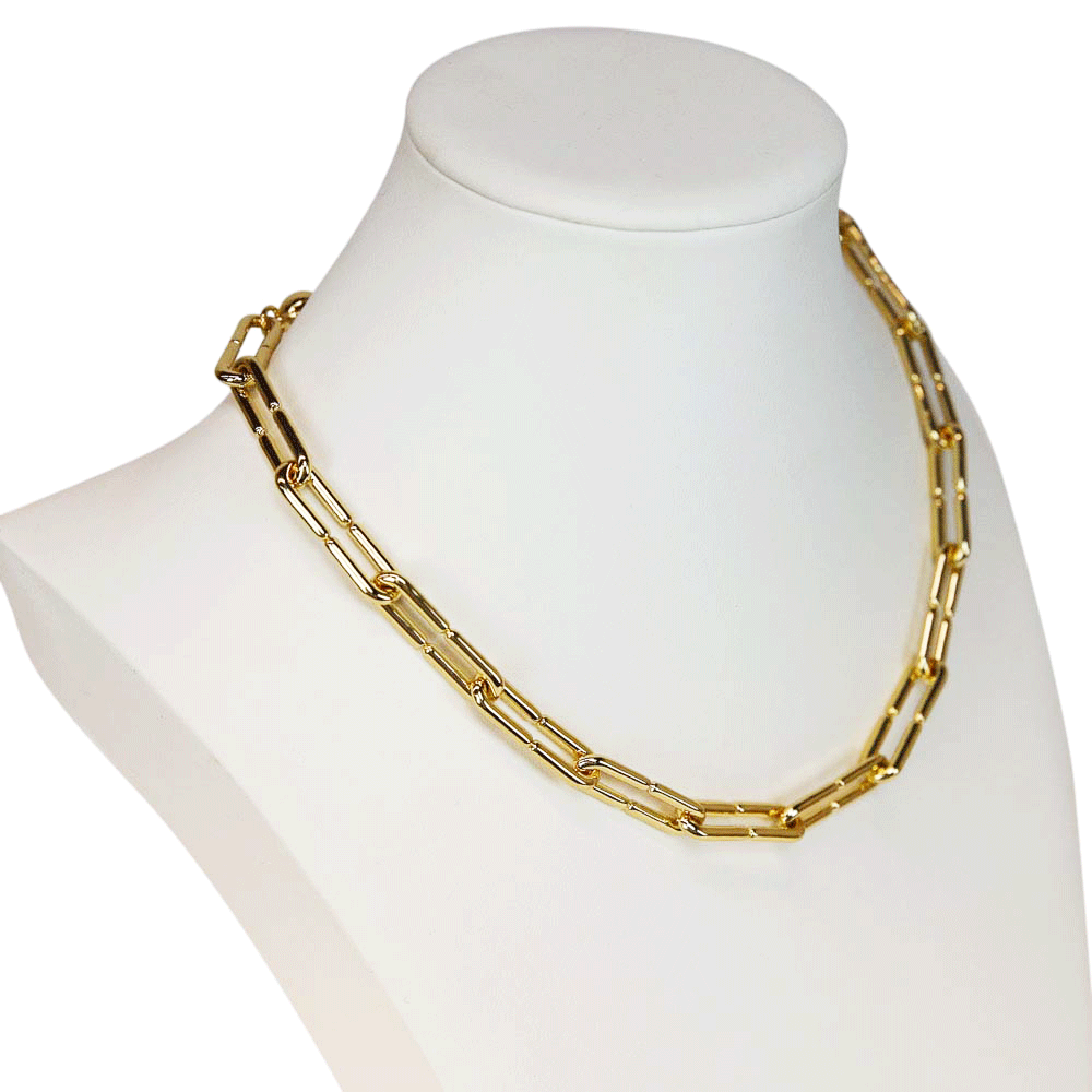 Jenny Bird Balloon Link Chain Gold Necklace