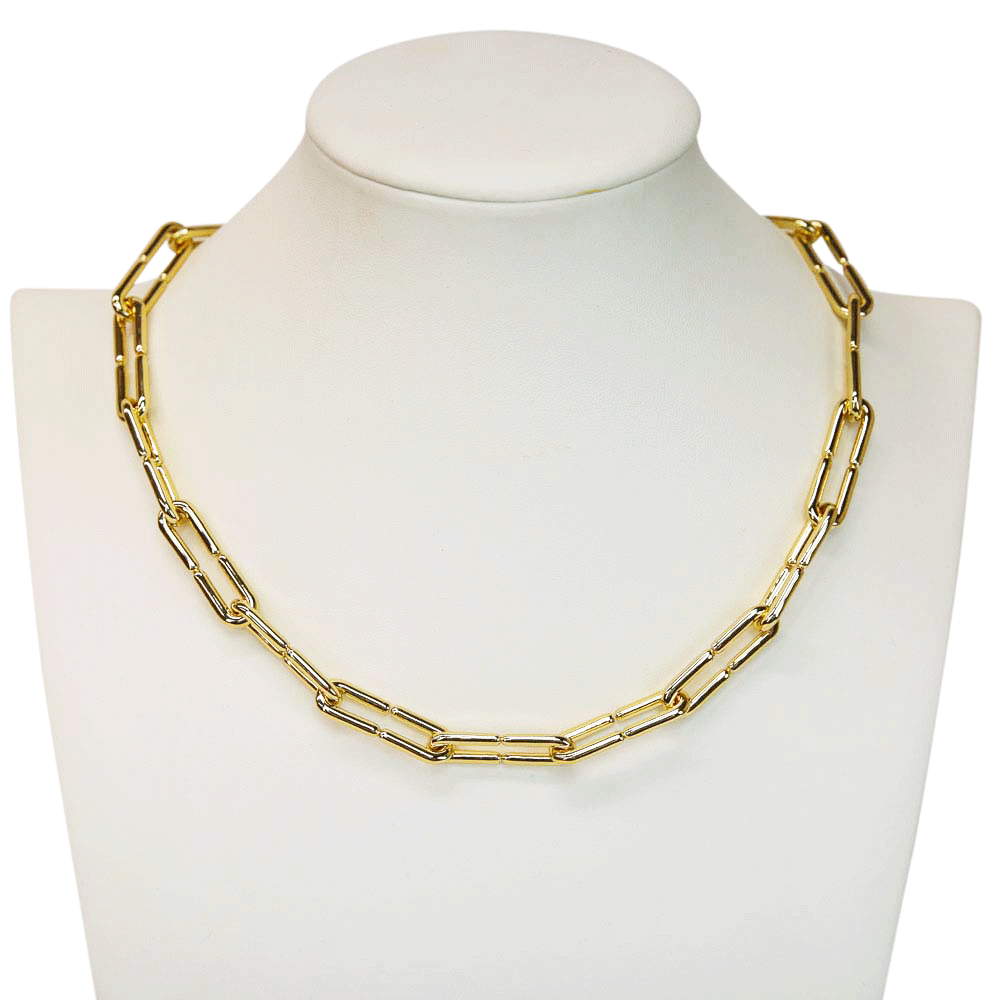 Jenny Bird Balloon Link Chain Gold Necklace