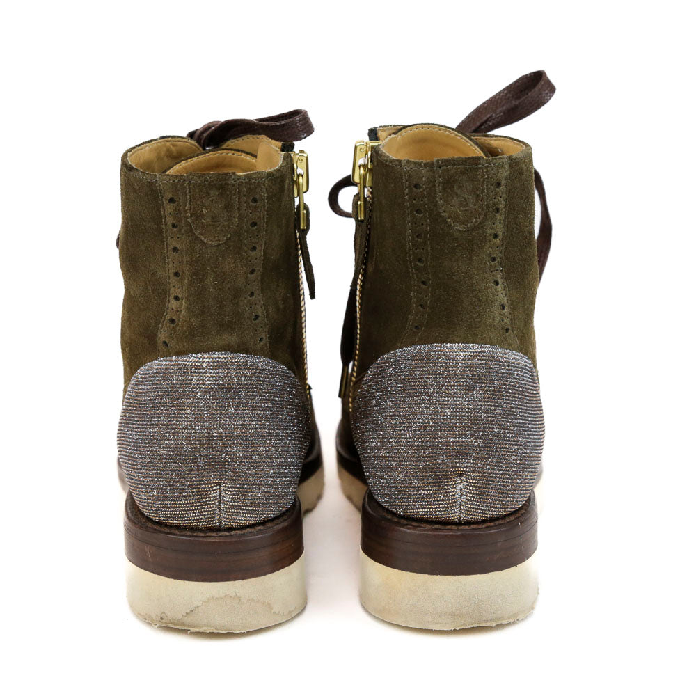 The Office of Angela Scott Mr. Harrison Olive Suede Boots