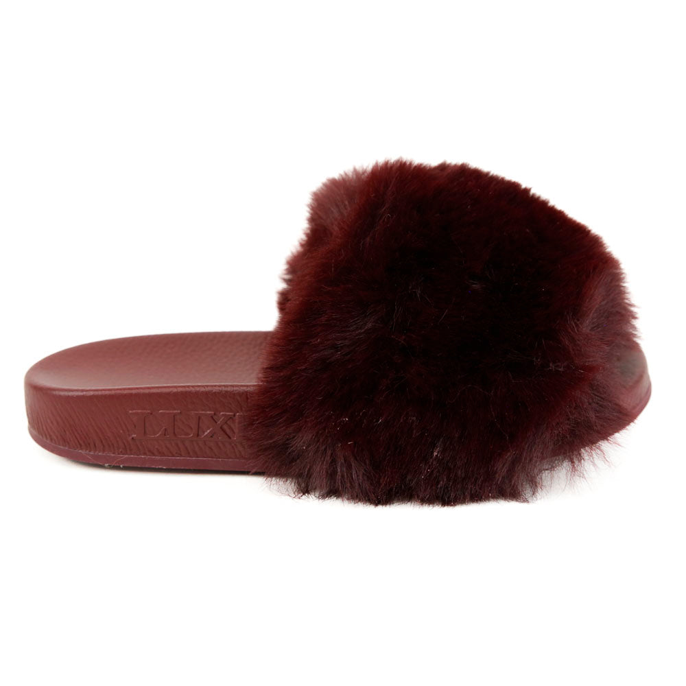 Australia Luxe Collective Faux Fur Slides