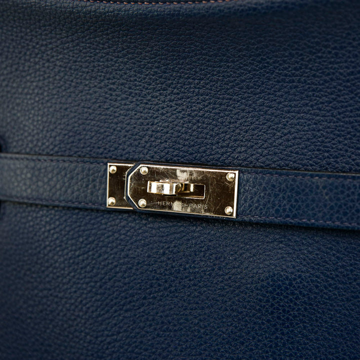 Hermès Navy Clemence Jypsiere 37 Messenger Bag