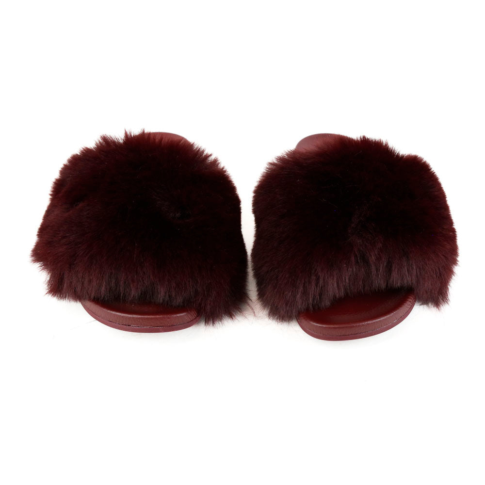 Australia Luxe Collective Faux Fur Slides