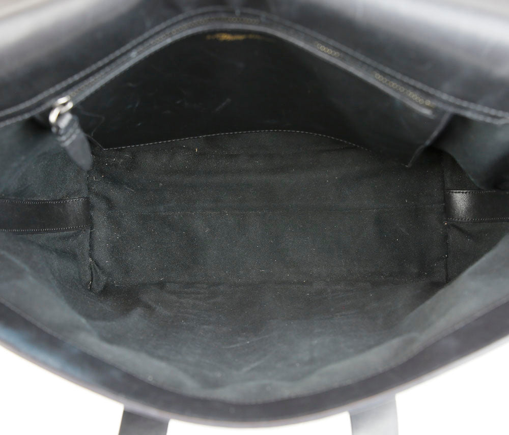 3.1 Phillip Lim Black Leather Large Flap Tote