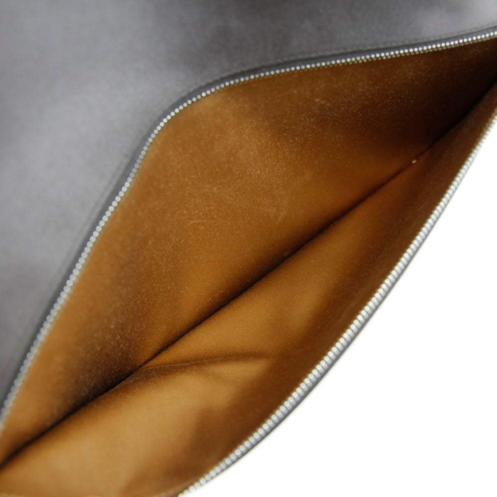 Dolce & Gabbana Dark Brown Patent Leather Clutch