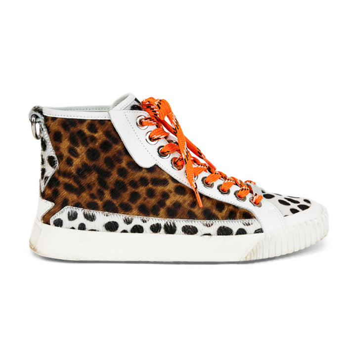 Jimmy Choo Impala Animal Print Calf Hair High-Top Sneakers