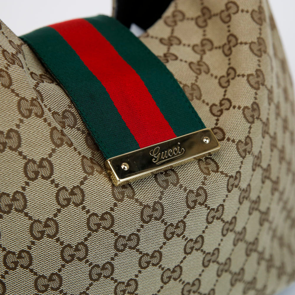 Gucci New Ladies Web Hobo Bag