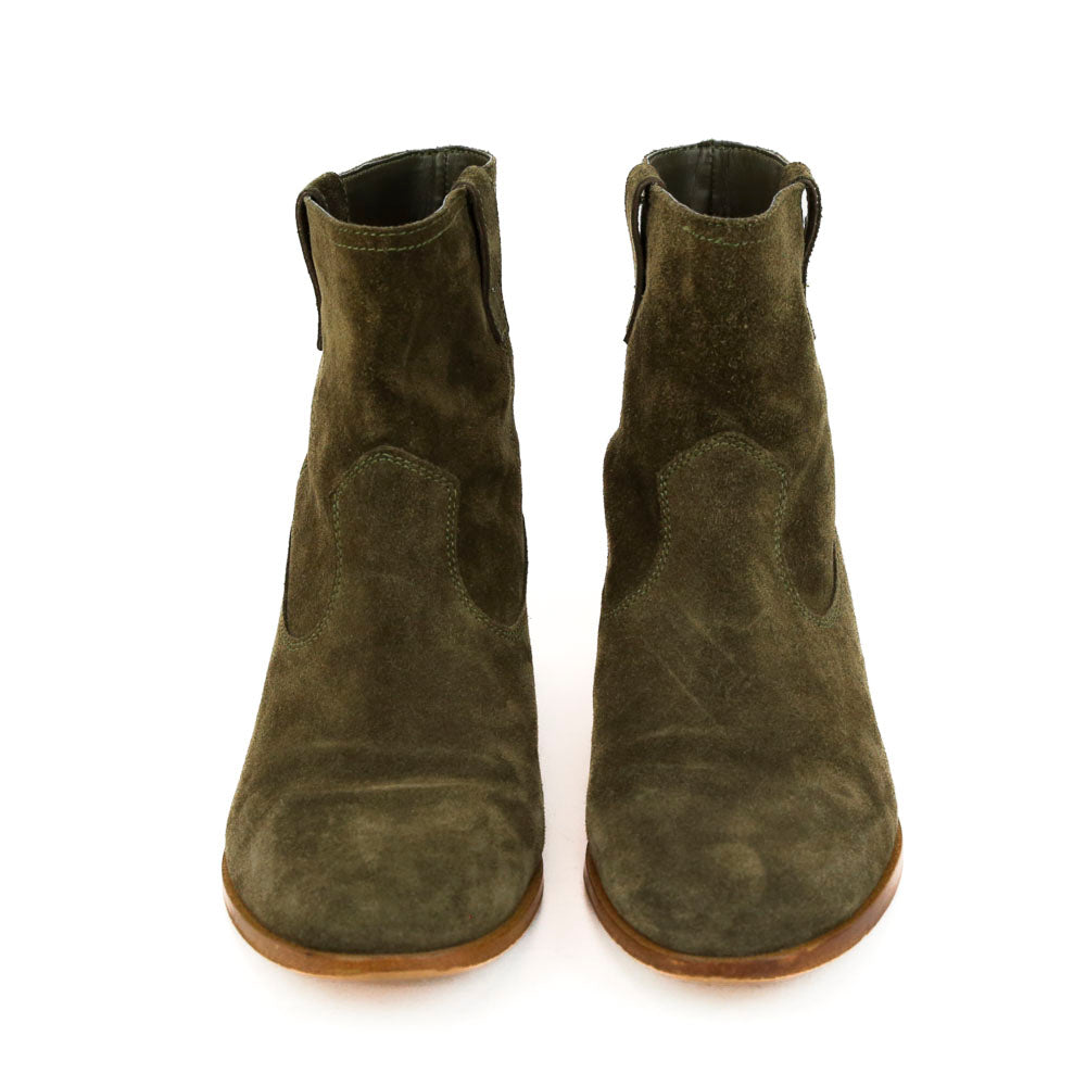 Rebecca Minkoff Olive Green Suede Ankle Boots