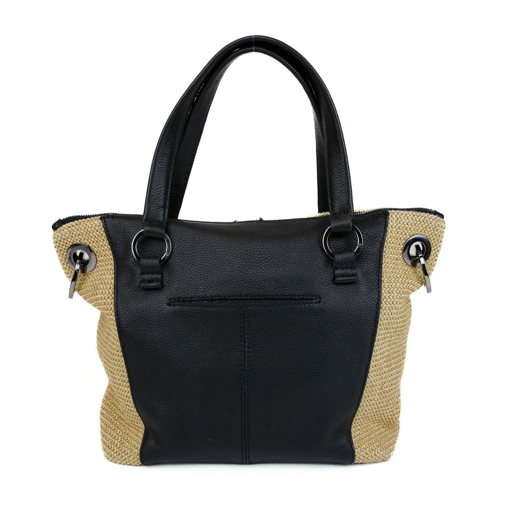 Hammitt Raffia & Leather Tote Bag
