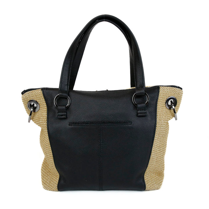 Hammitt Raffia & Leather Tote Bag