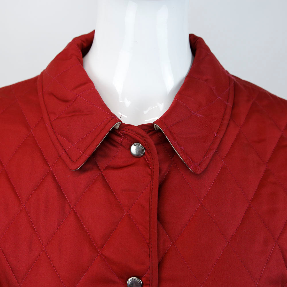 Burberry London Red Quilted Jacket