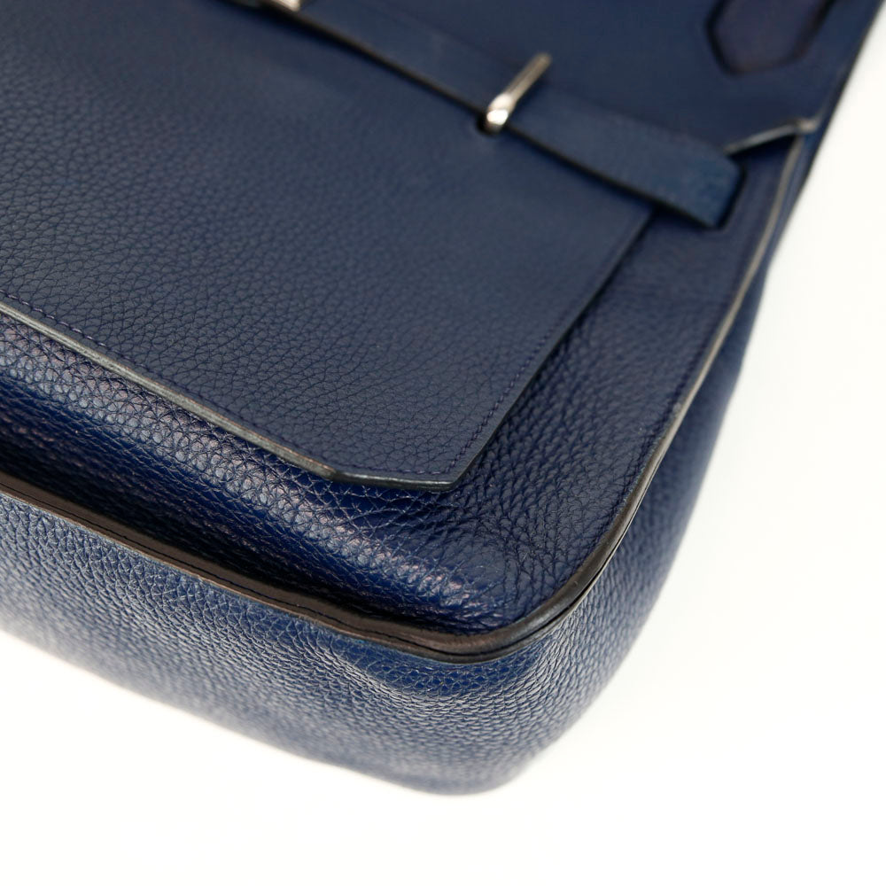 Hermès Navy Clemence Jypsiere 37 Messenger Bag