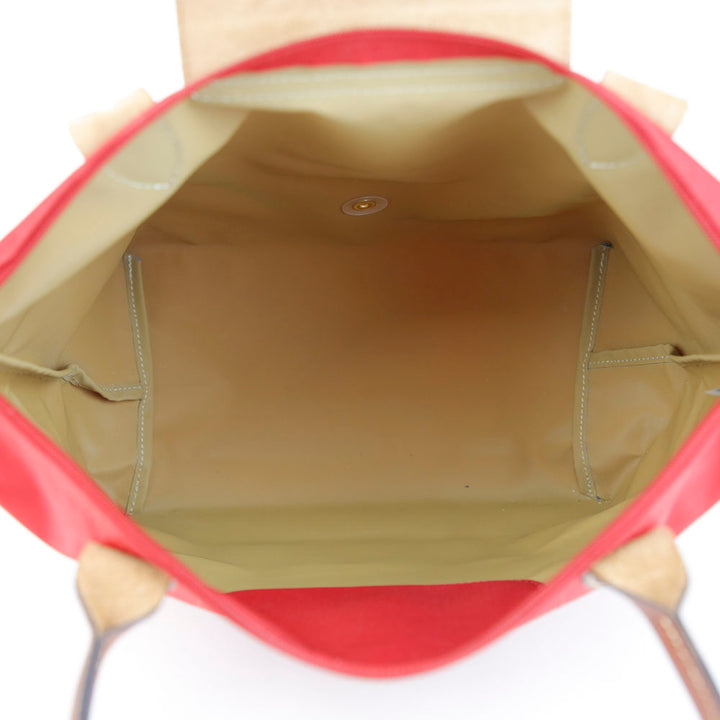 Longchamp Red Le Pliage Medium Tote Bag