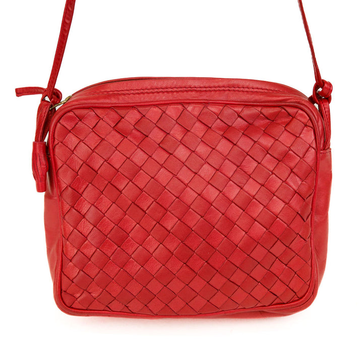 Bottega Veneta Vintage Intrecciato Square Crossbody Bag