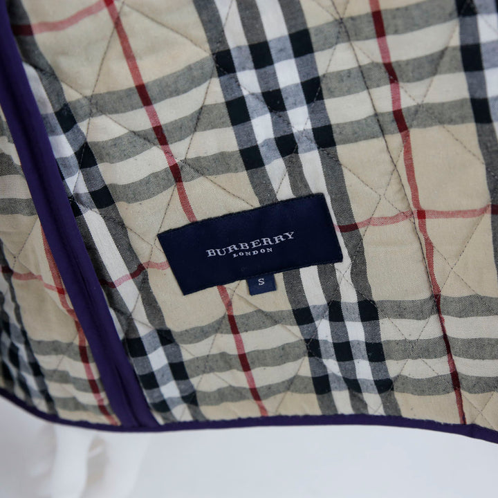 Burberry London Purple Quilted Jacket