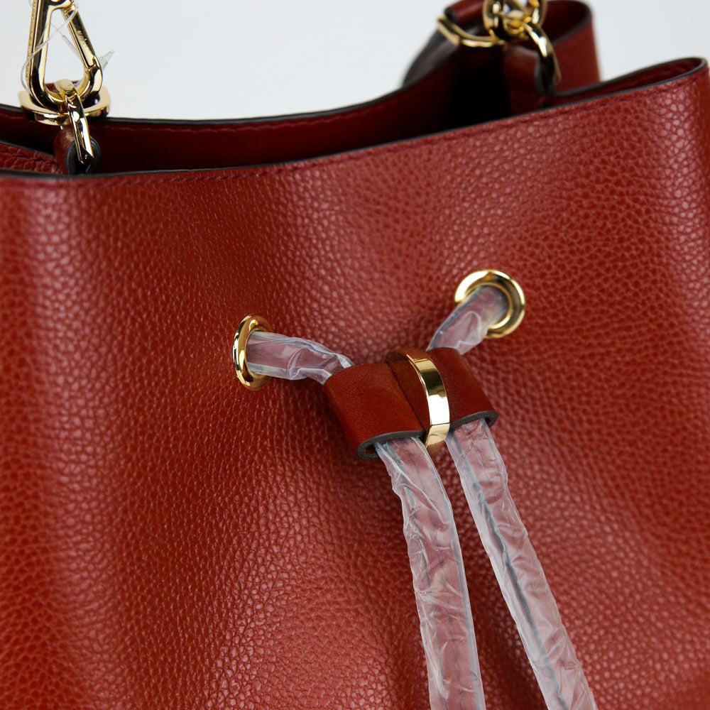 Michael Kors Mercer Gallery Brandy Leather Bucket Bag