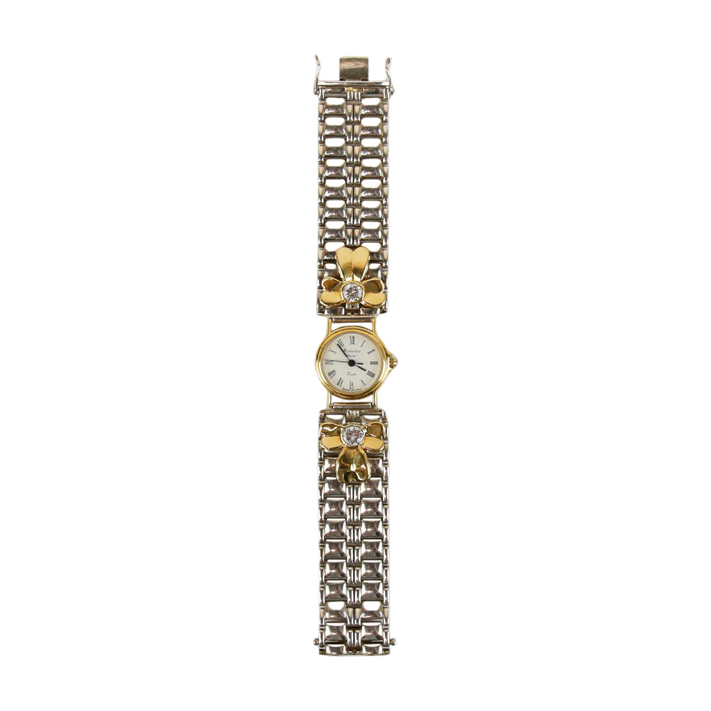 Roberta Design Sterling Silver & 14K Gold Watch
