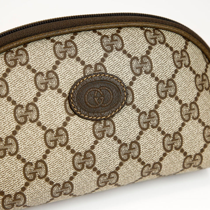 Gucci Monogram Coated Canvas Cosmetic Case