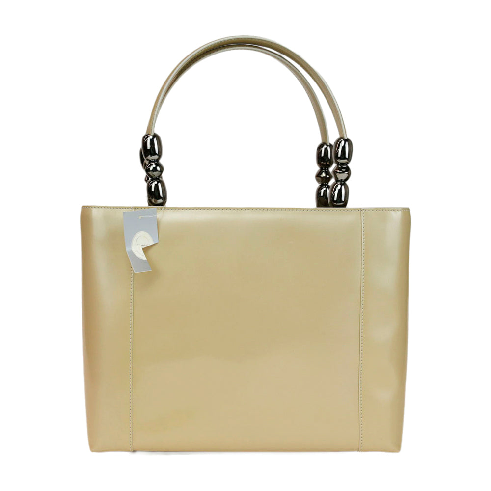 Christian Dior Vintage Beige Leather Malice Tote