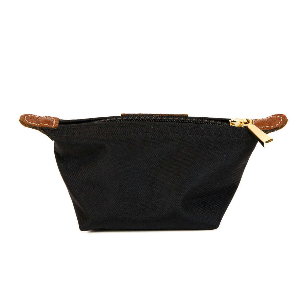 Longchamp Black Le Pliage Mini Coin Purse