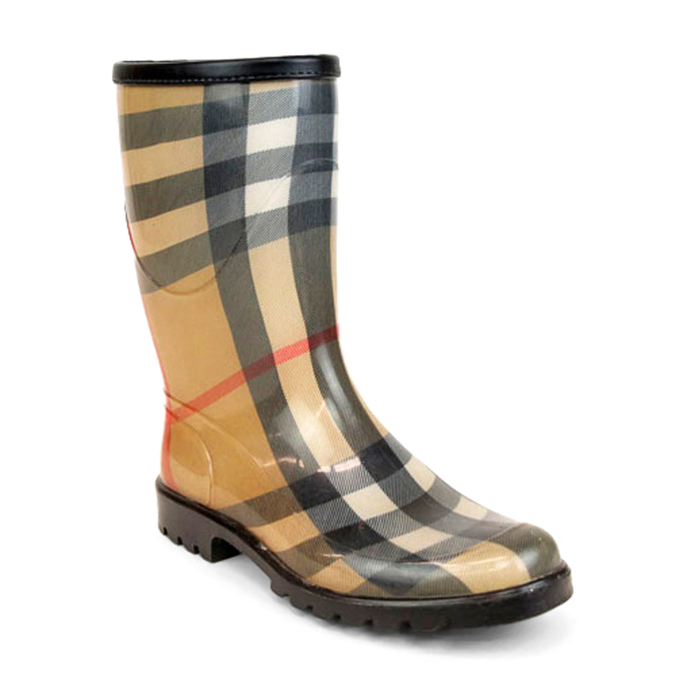 Burberry Rain Boots - Check Print