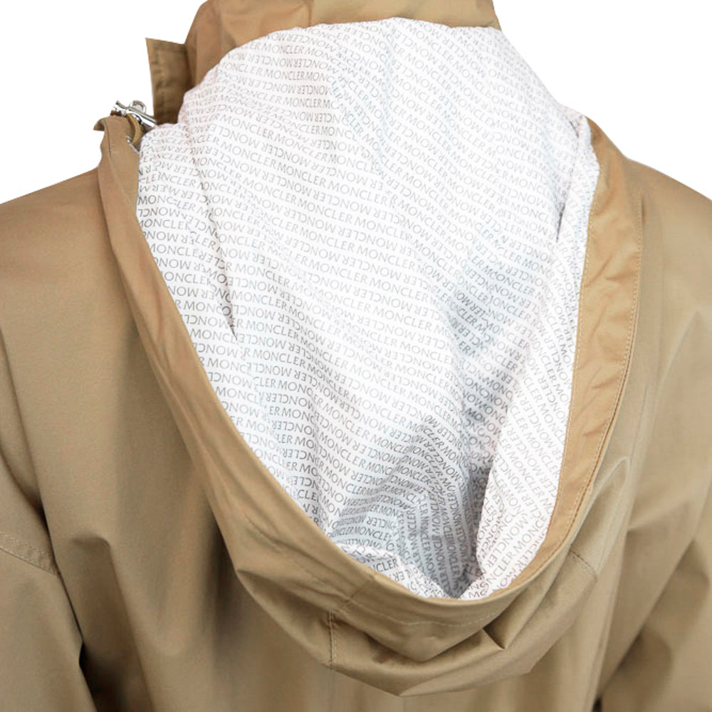 Moncler Khaki Crepide Short Parka Jacket