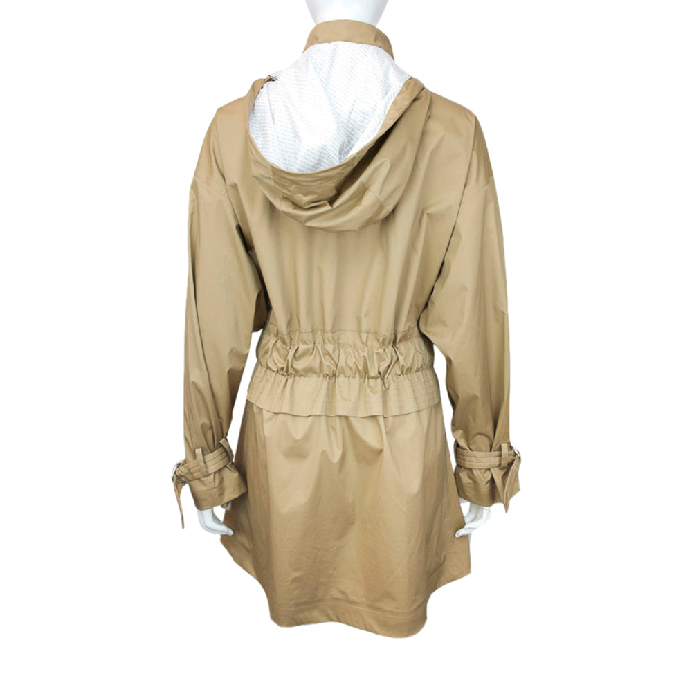Moncler Khaki Crepide Short Parka Jacket
