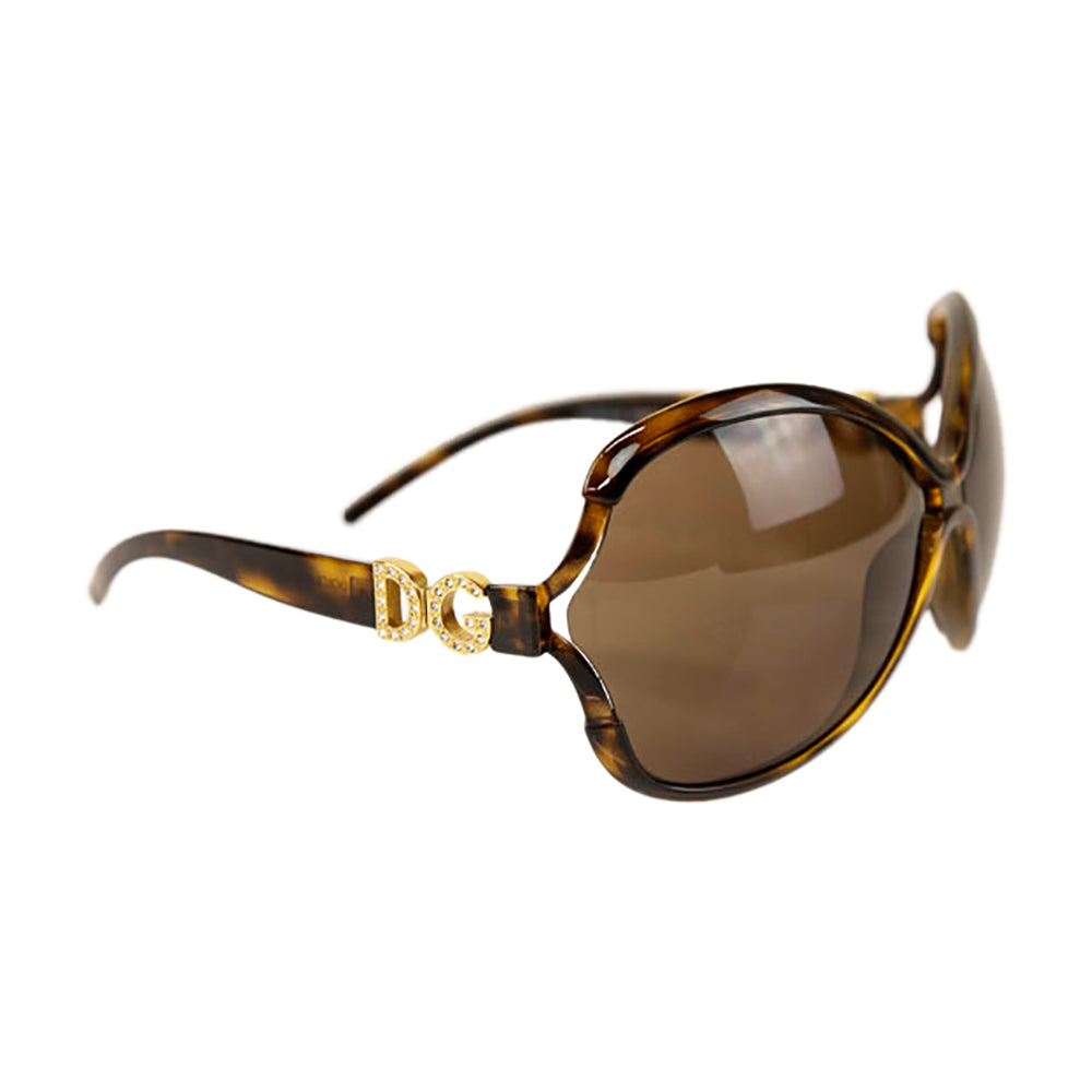 Dolce & Gabbana Brown Oversized Sunglasses