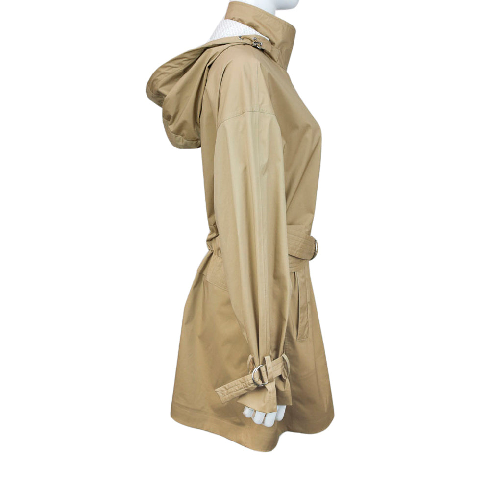 Moncler Khaki Crepide Short Parka Jacket
