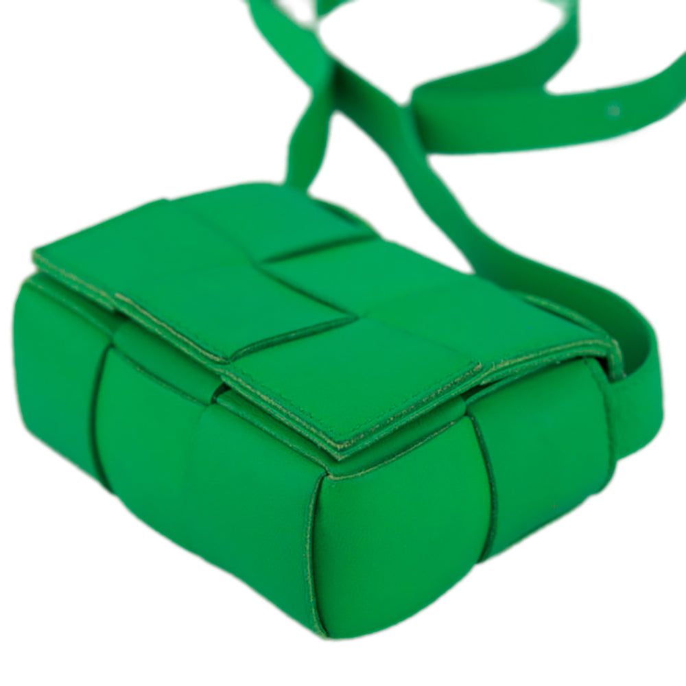 Bottega Veneta Parakeet Green Candy Cassette Bag