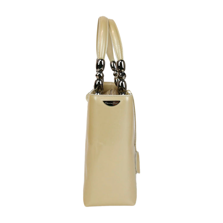 Christian Dior Vintage Beige Leather Malice Tote