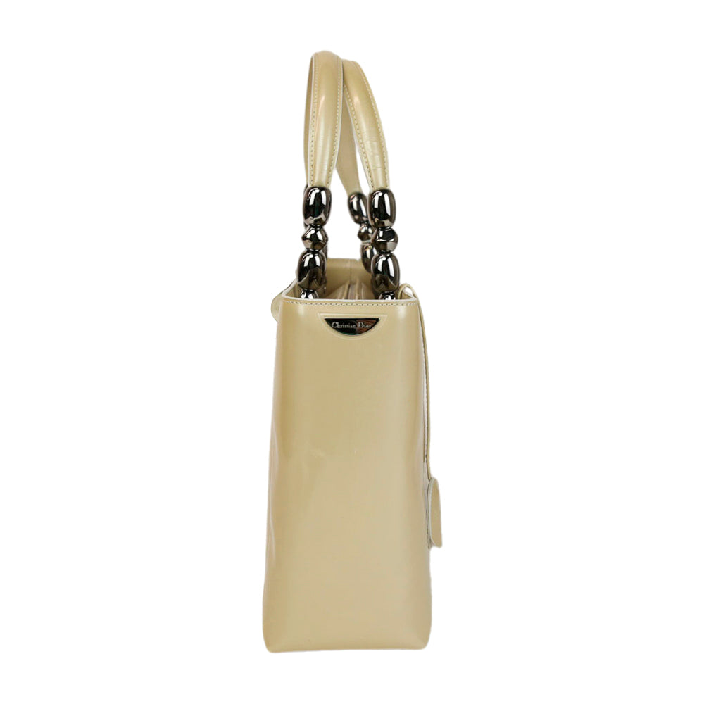 Christian Dior Vintage Beige Leather Malice Tote