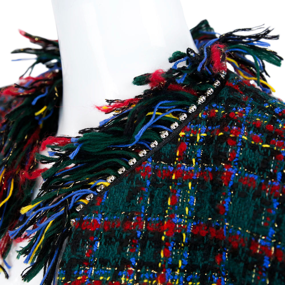 Sandro Tweed Fringe Jacket