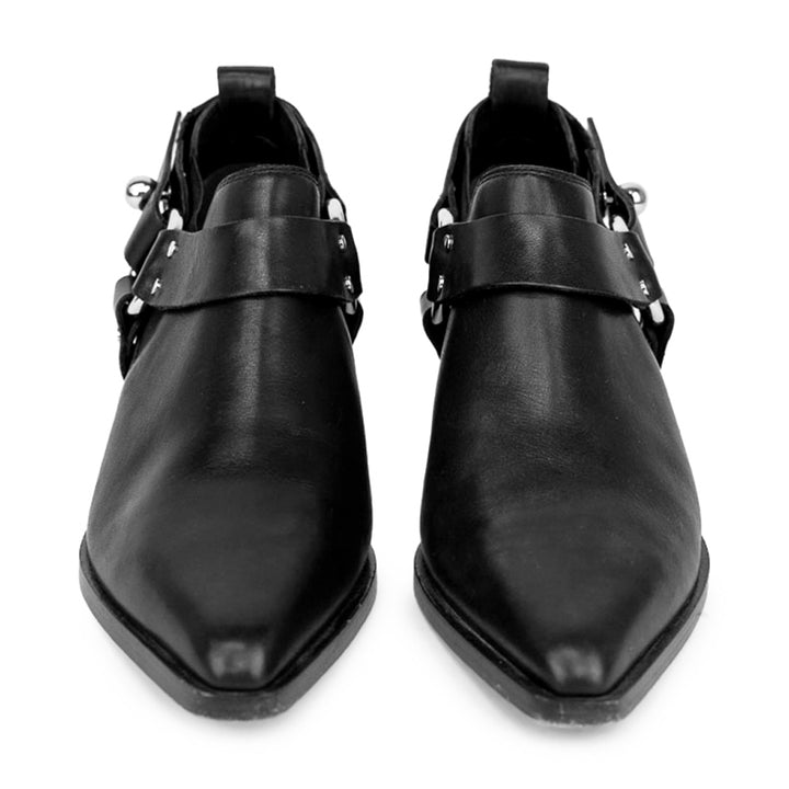 Rag & Bone Black Leather Westin Harness Ankle Boots
