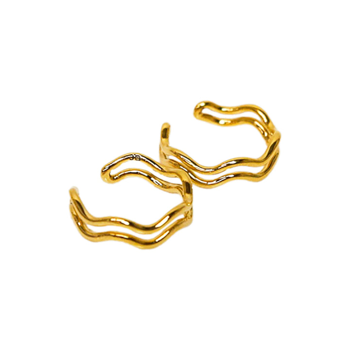 Jenny Bird Gold Squiggle Toe Ring Set