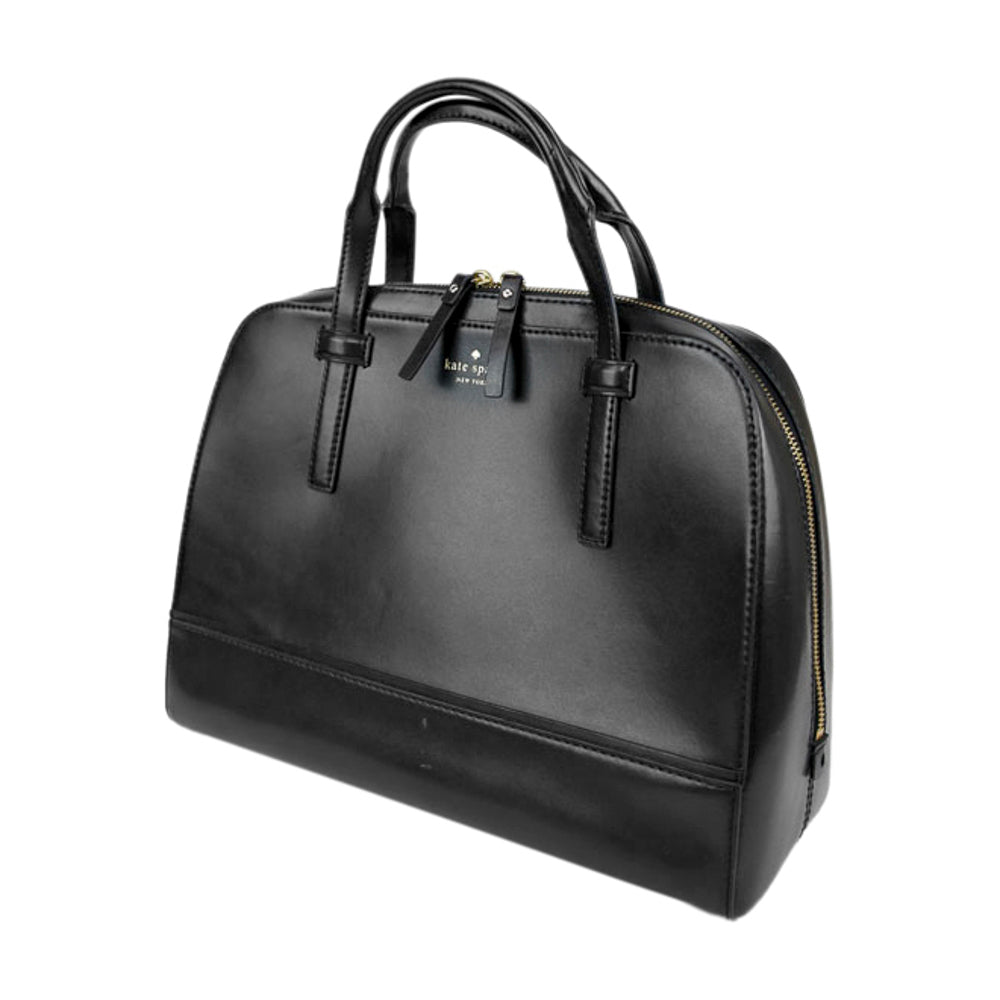 Kate Spade Black Leather Dual Handle Tote Bag