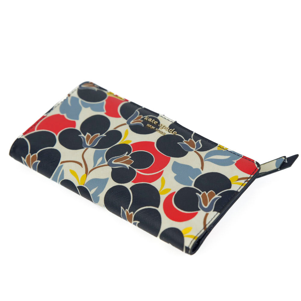 Kate Spade Bi-Fold Floral Print Canvas Wallet