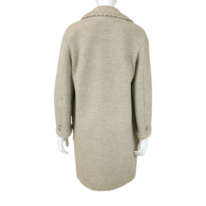 Chanel Vintage 1997 Autumn Beige Wool Coat