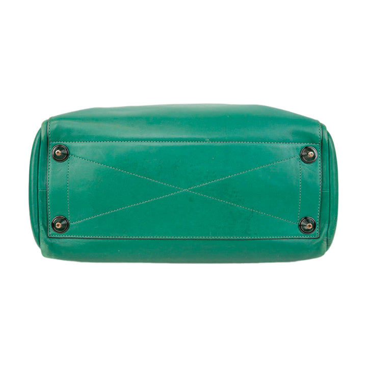 Reed Krakoff Emerald Green Leather Large Atlantique Tote Bag
