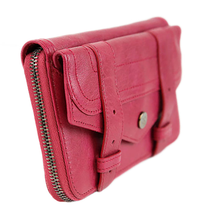Proenza Schouler Berry Leather PS1 Zip Wallet