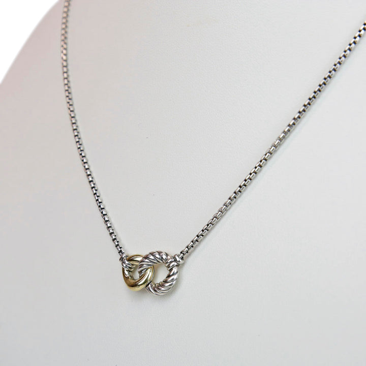 David Yurman Two-Tone Belmont Curb Link Necklace