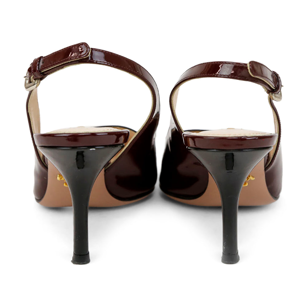 Prada Cap Toe Patent Leather Pumps