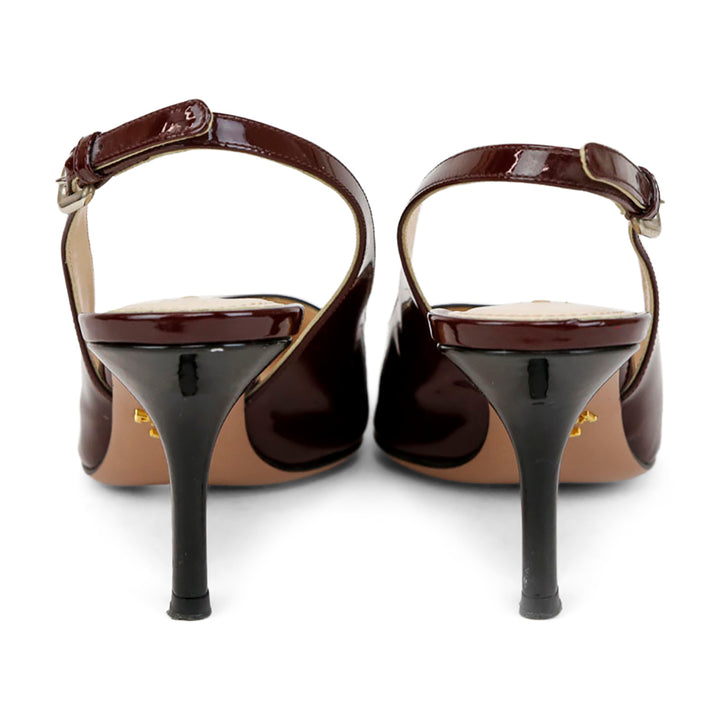 Prada Cap Toe Patent Leather Pumps