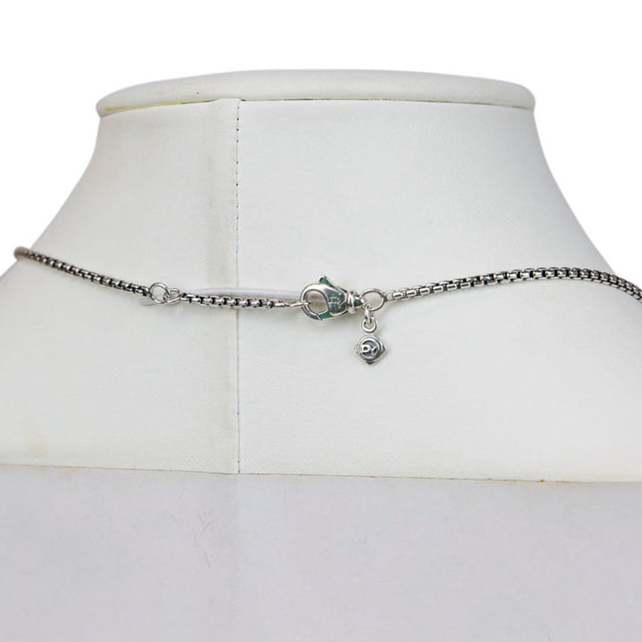 David Yurman Two-Tone Belmont Curb Link Necklace