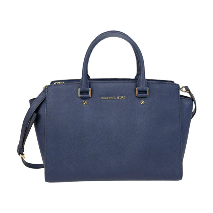 Michael Kors Navy Saffiano Leather Tote Bag