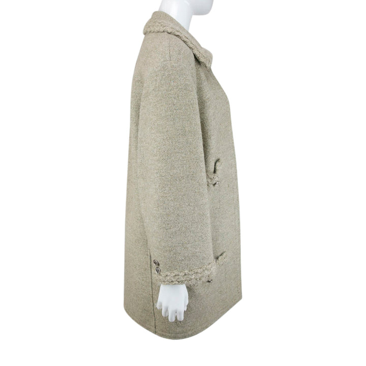 Chanel Vintage 1997 Autumn Beige Wool Coat