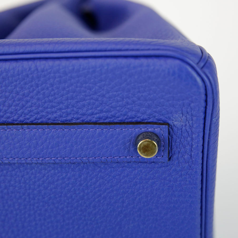 Hermès Blue Clemence Leather Birkin 35 | DBLTKE Luxury Consignment Boutique