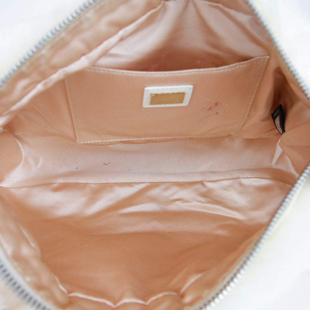 Fendi Cream Leather & Fur Vintage Satchel | DBLTKE Luxury Consignment Boutique