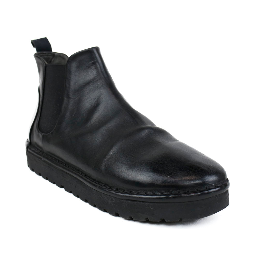 Marsèll Sancrispa Black Leather Chelsea Ankle Boots