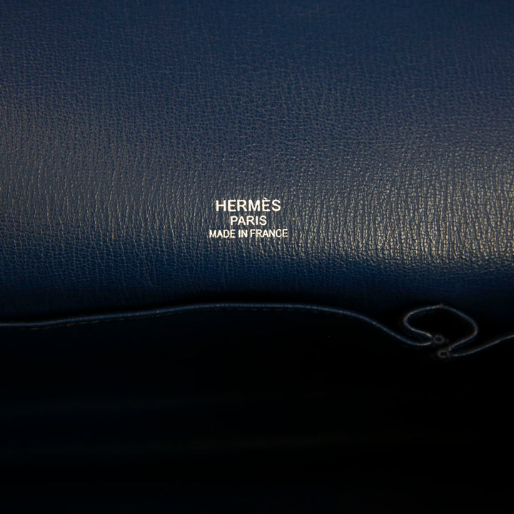 Hermès Navy Clemence Jypsiere 37 Messenger Bag
